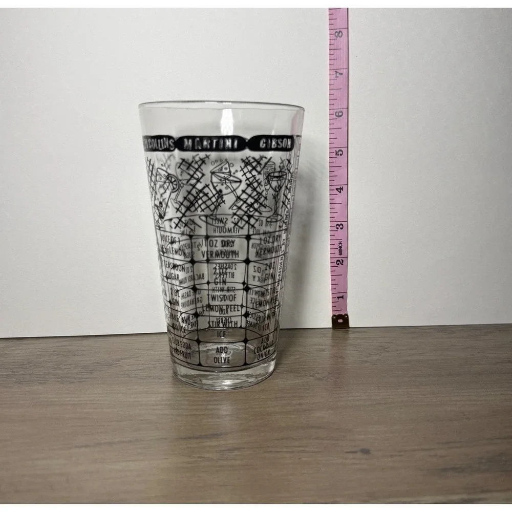 Vintage Federal Glass Cocktail Mixing Glass